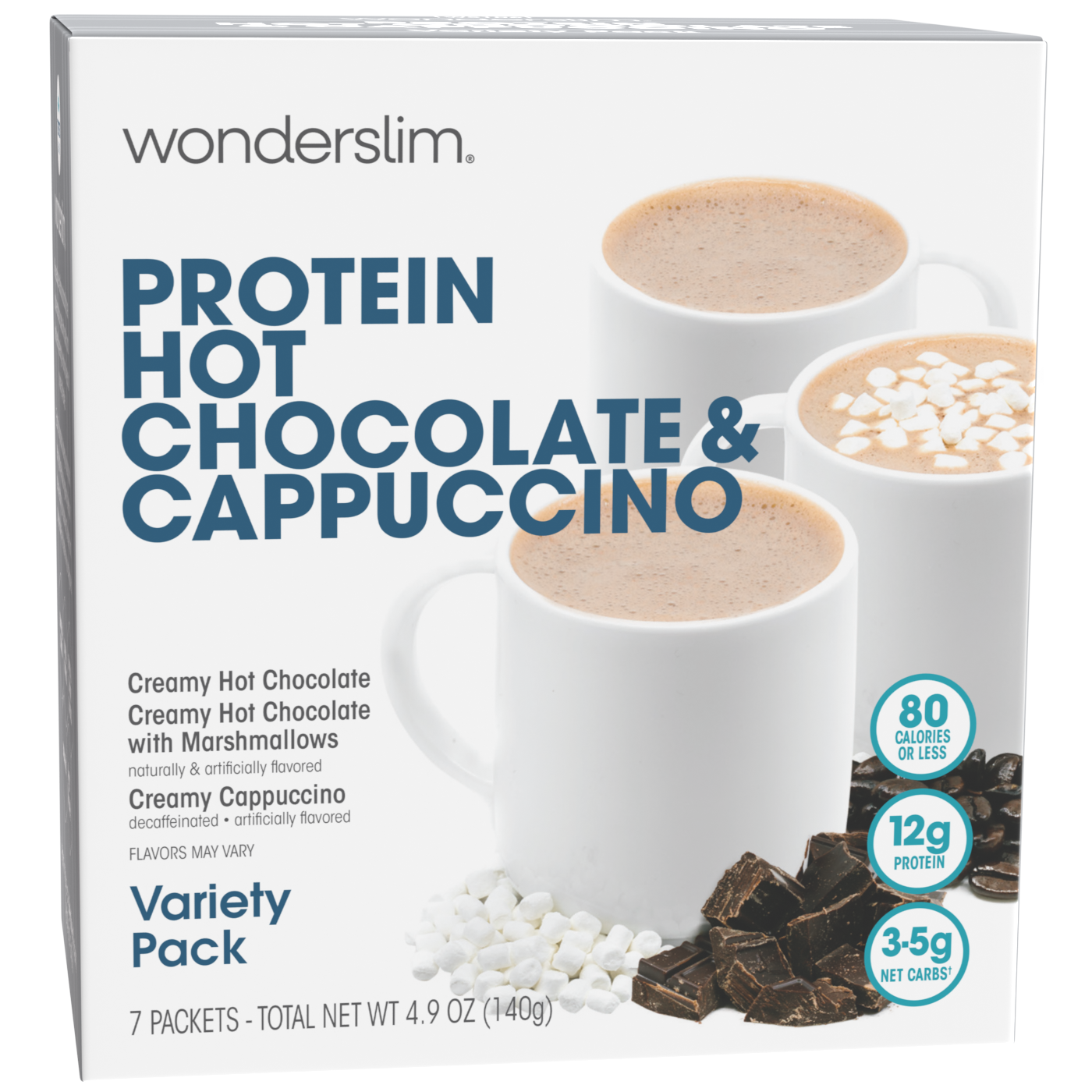 Protein Cappuccino & Hot Chocolate Drink | 7-Pack – Diet Direct
