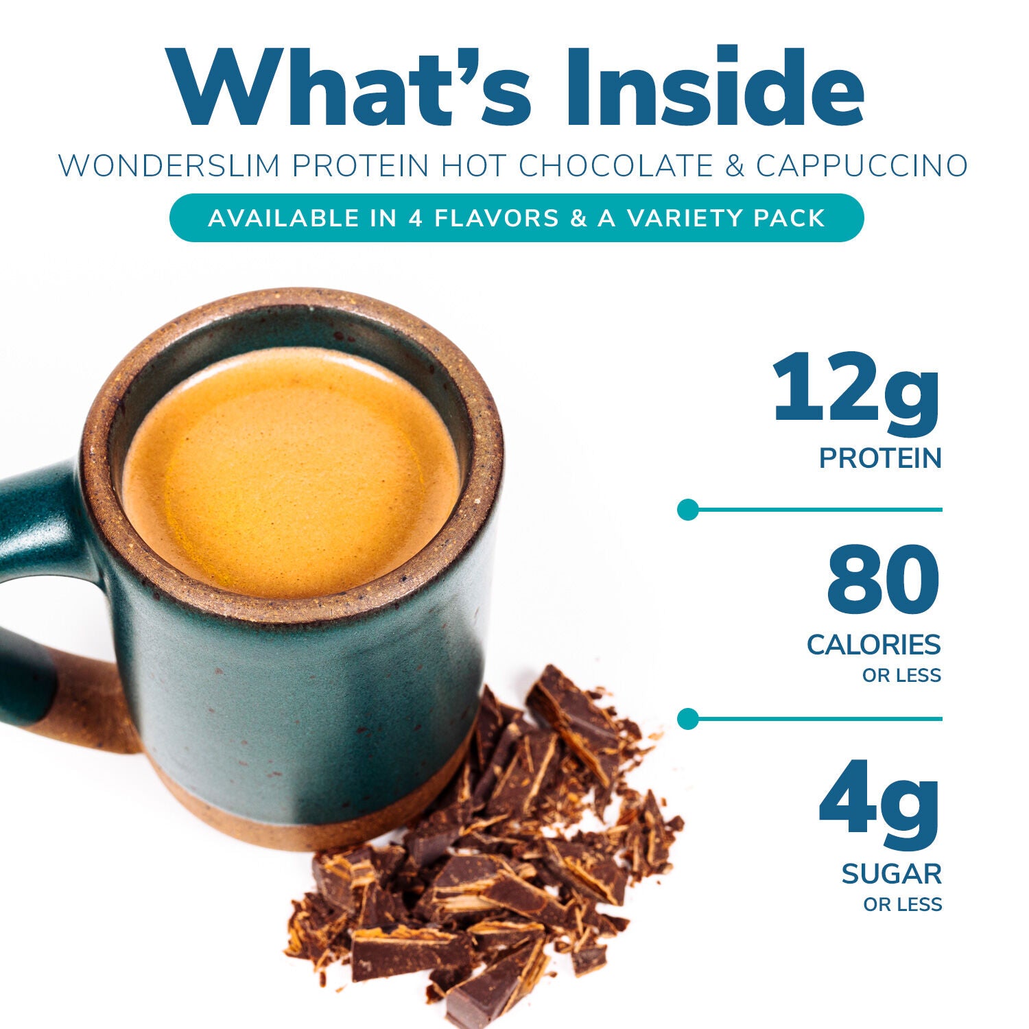 Cappuccino and Hot Chocolate Protein Drink (7ct)