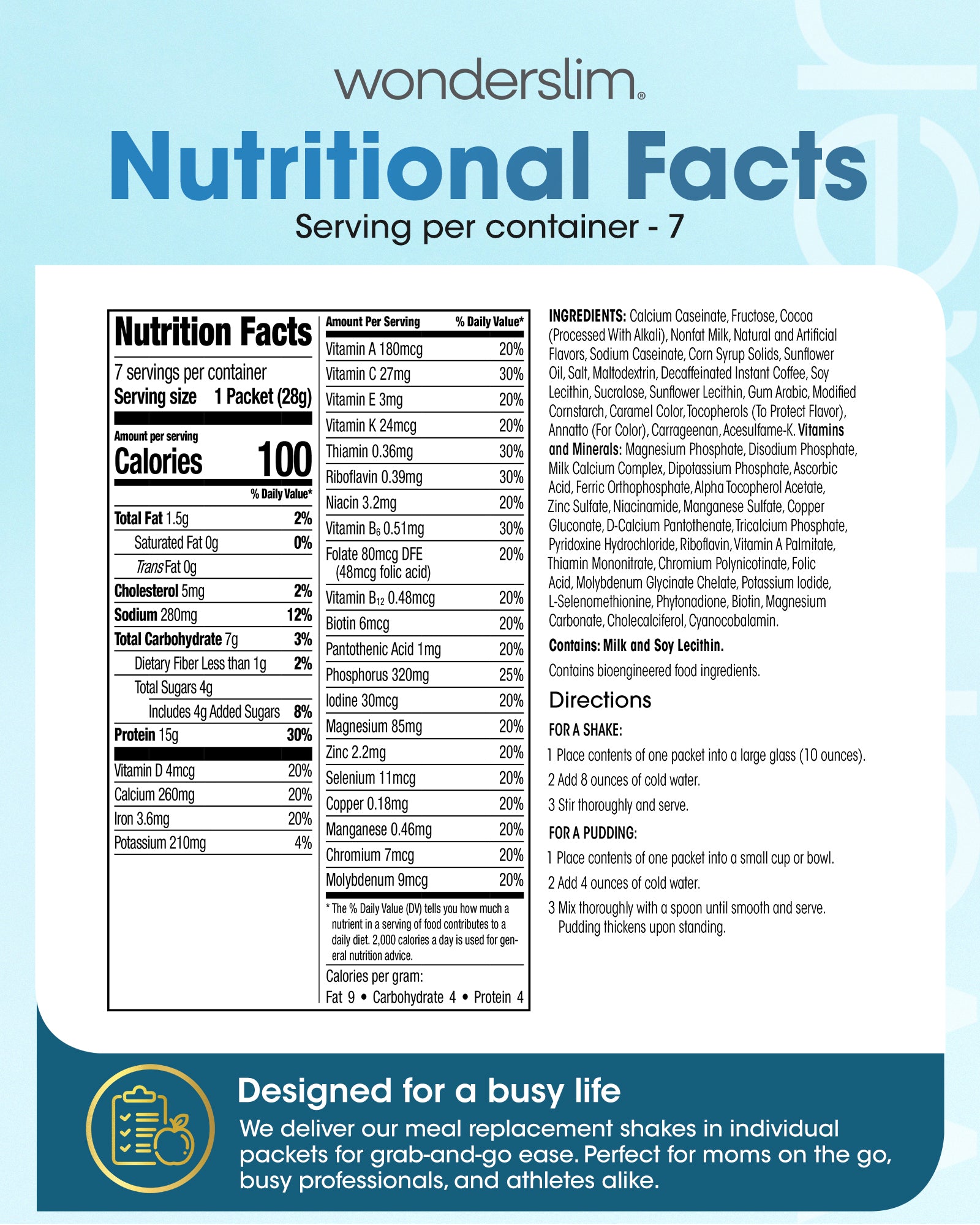 Protein Meal Replacement Shakes | 15g Protein, 100 Cal – Diet Direct