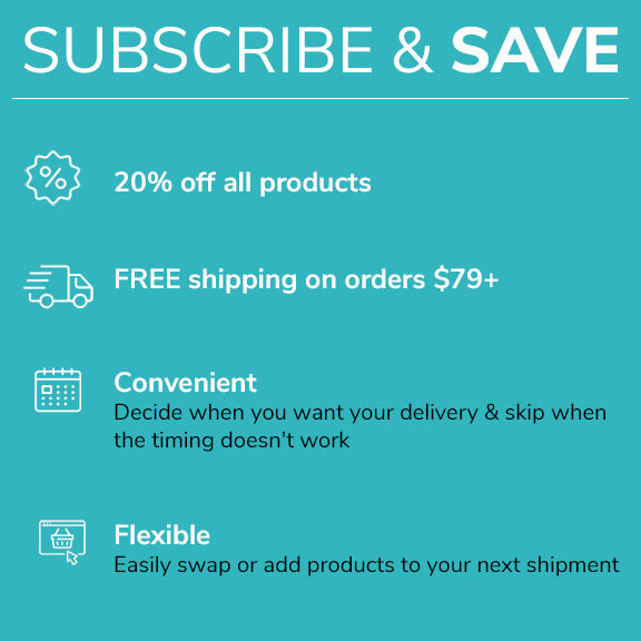 Subscribe & save 20% on all products