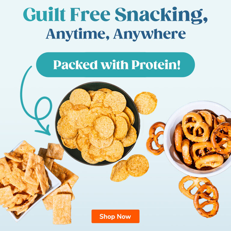 Guilt Free Snacking, Anytime, Anywhere. Packed with Protein! Shop Now.