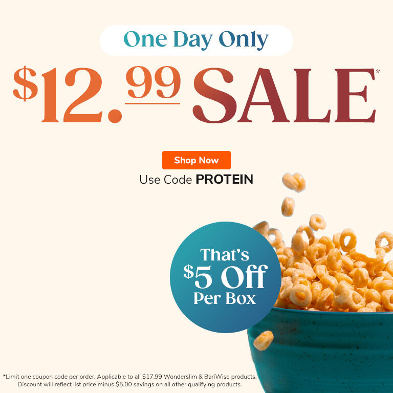 One Day Only. $12.99 Sale. Shop Now. Use Code: PROTEIN