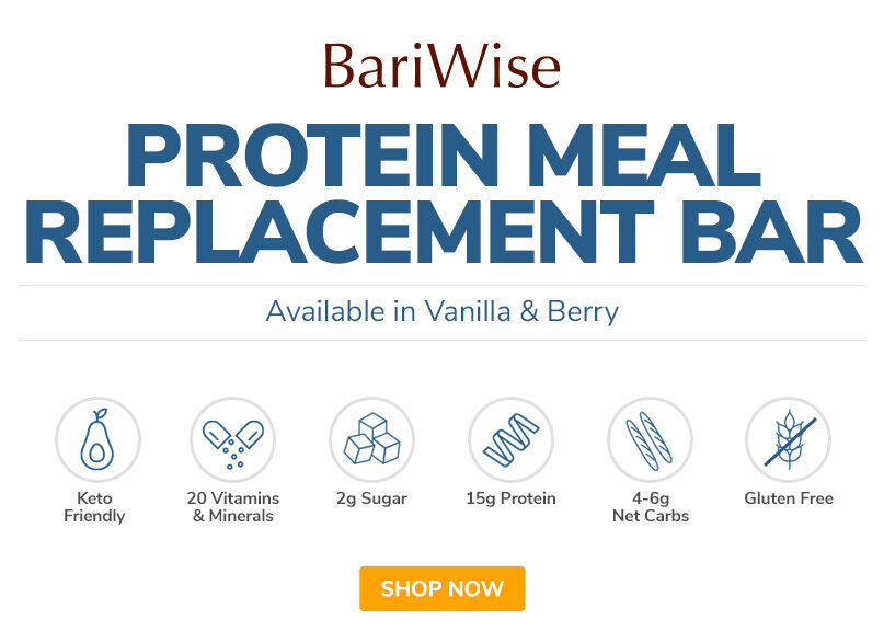 BariWise Protein Meal Replacement Bar | Keto Friendly, 20 vitamins & minerals