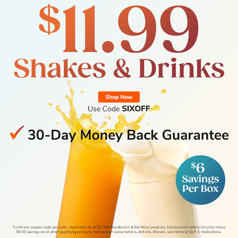 $11.99 Shakes & Drinks. Shop Now. Use Code SIXOFF. 30-Day Money Back Guarantee.