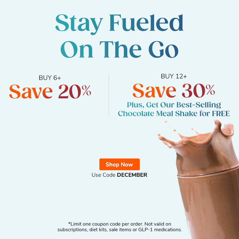 Stay Fueled On The Go. Buy 6+, Save 20%. Buy 12+, Save 30% plus Free Gift! Shop Now. Use Code DECEMBER