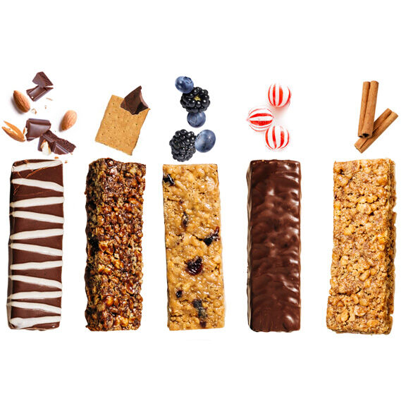 Chocolate Almond, Fudge Graham, Double Berry Meal Bars