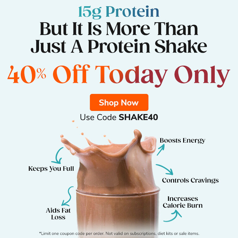 15g Protein But It Is More Than A Protein Shake
40% Off Today Only
Shop Now 
Use Code SHAKE40