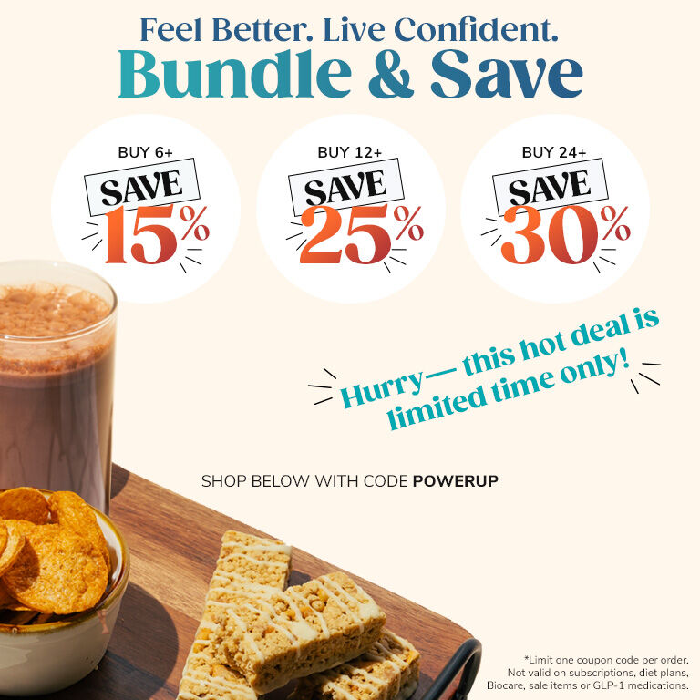 Bundle & Save. Buy 6+, Save 15%. Buy 12+, Save 25%.  Buy 24+, Save 30%. Use code POWERUP