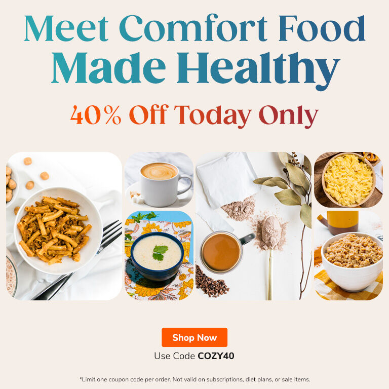 Made Comfort Food Made Healthy
40% OFF Today Only
Shop Now
Use Code COZY40