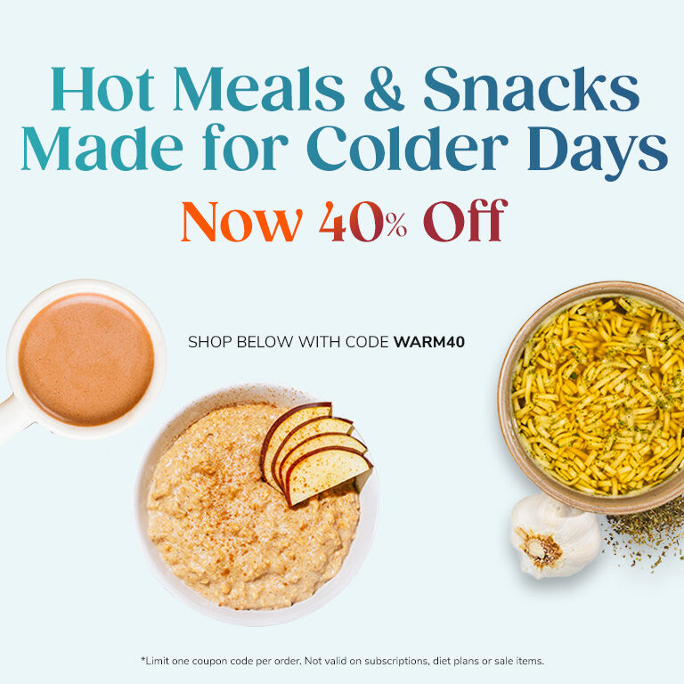 Hot Meals & Snacks Made for Colder Days Now 40% OFF. Shop below with code WARM40