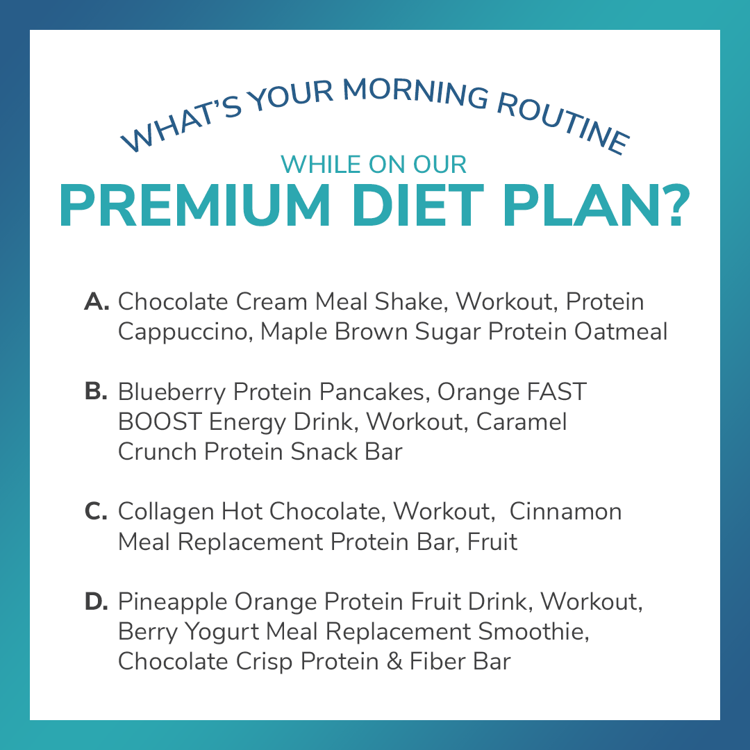 What's Your Morning Routine on Premium Diet Plan?