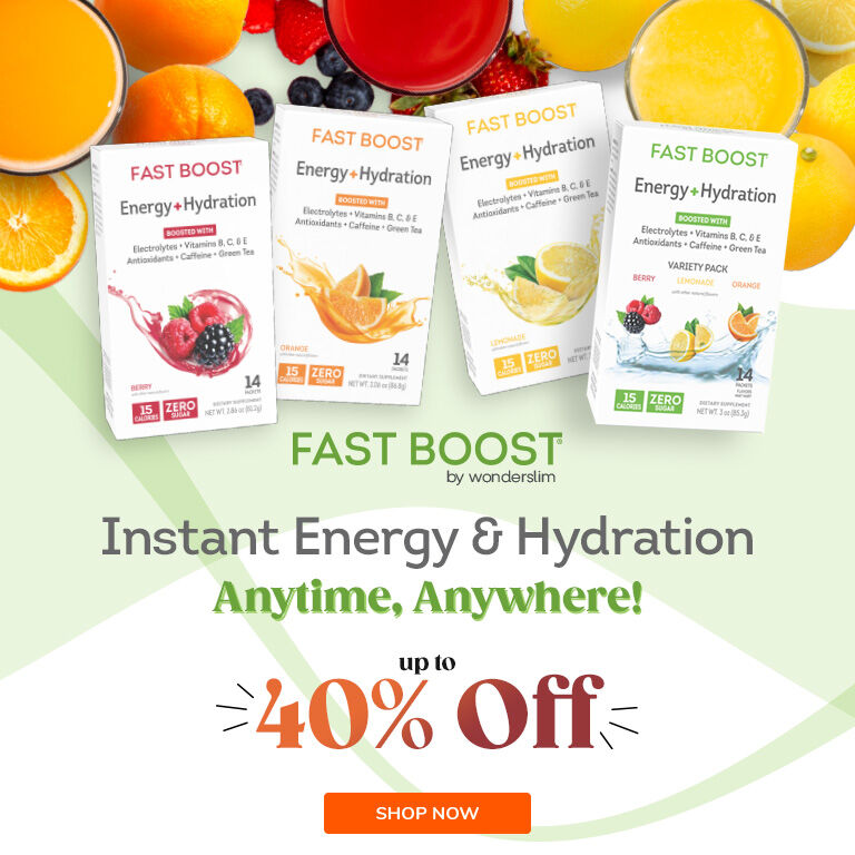 Fast Boost by Wonderslim. Instant Energy & Hydration Anytime, Anywhere! Up To 40% Off. Shop now.