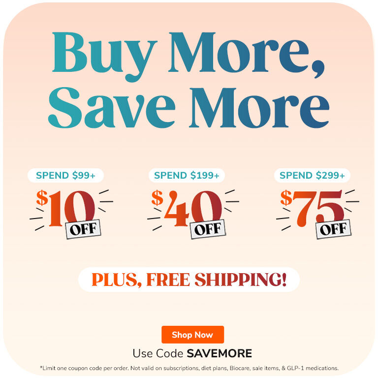 Save $10 off $99+
Save $40 off $199+
Save $75+ off $299+
Plus, free shipping!
Use code: SAVEMORE