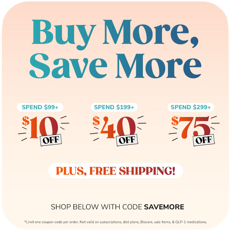 Save $10 off $99+
Save $40 off $199+
Save $75+ off $299+
Plus, free shipping!
Use code: SAVEMORE