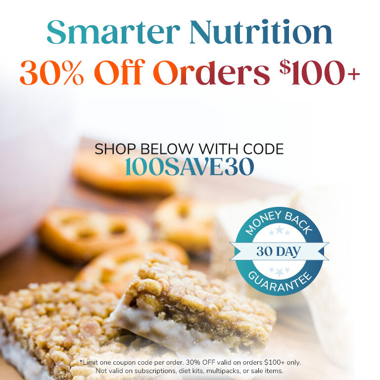 Smarter Nutrition
30% Off Orders $100+
Shop Below With Code 100SAVE30