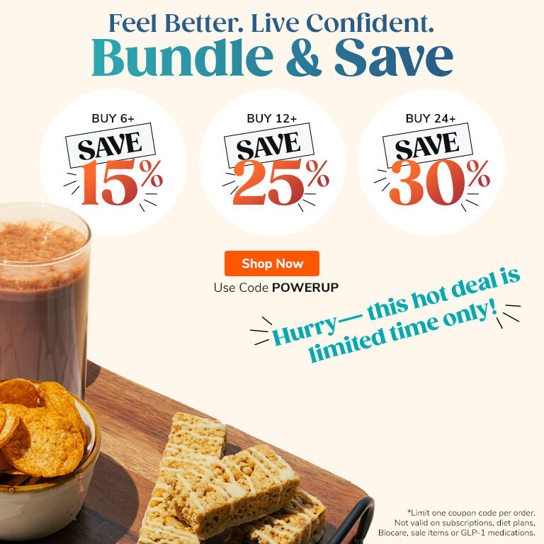 Bundle & Save. Buy 6+, Save 15%. Buy 12+, Save 25%. Buy 24+, Save 30%. Shop Now. Use Code POWERUP
