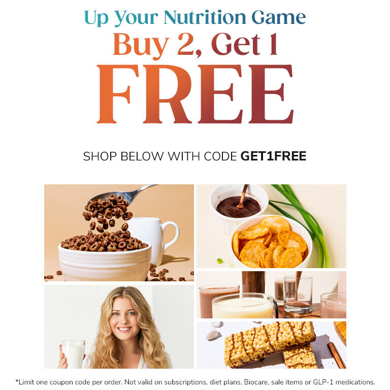 Up Your Nutrition Game. Buy 2, Get 1 FREE. Shop below with code GET1FREE
