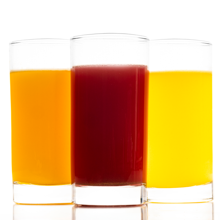Berry, Orange & Lemonade glass trio.