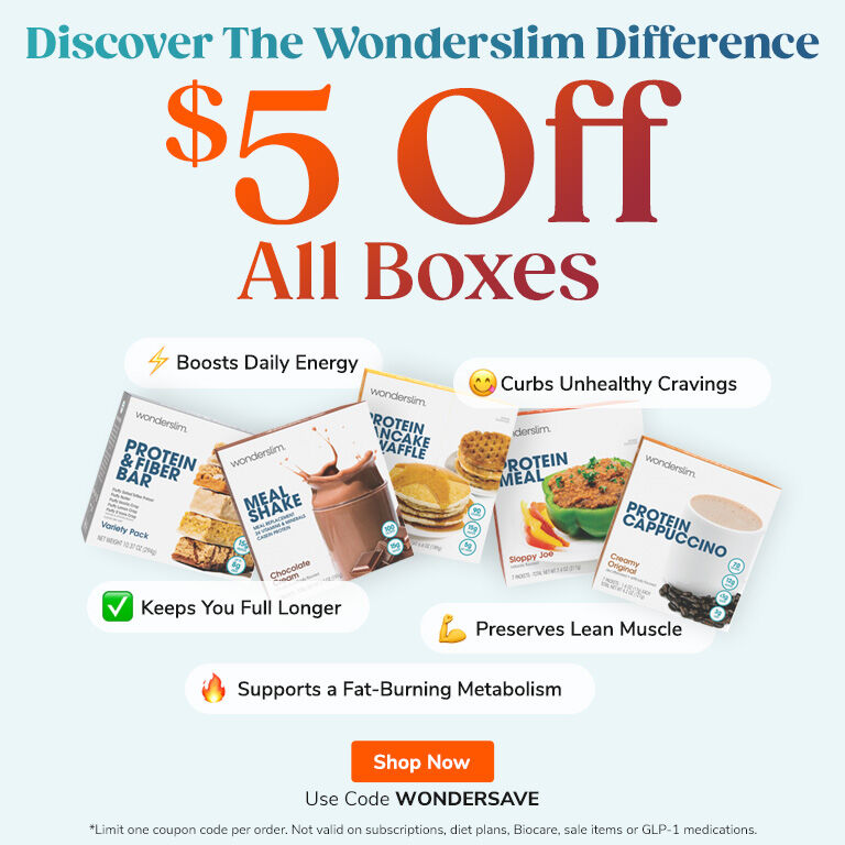 $5 OFF All Wonderslim Boxes. Shop Now - Use Code WONDERSAVE