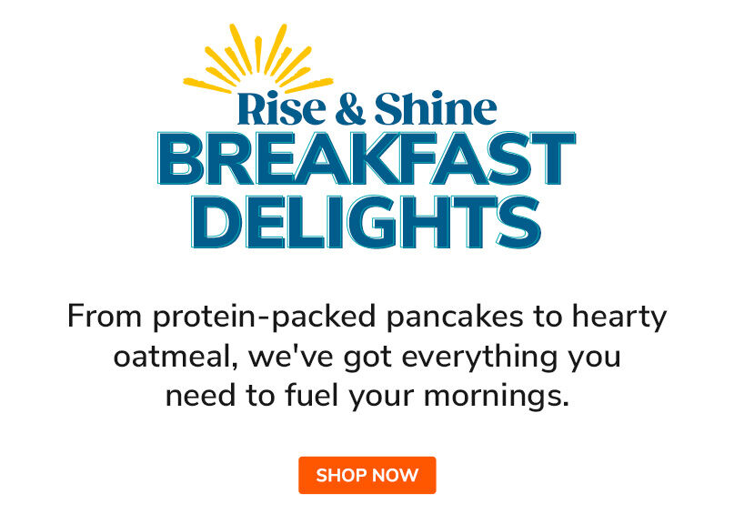 Rise & Shine Breakfast Delights | Protein packed pancakes, heart oatmeal, flavorful cereal