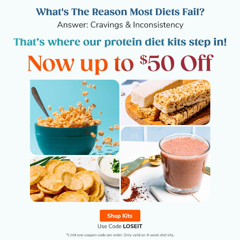 What's The Reason Most Diets Fail? Answer: Cravings & Inconsistency. That's where our protein diet kits step on! Now up to $50 OFF. Shop Now. Use Code LOSEIT