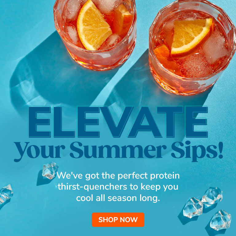 Elevate Your Summer Sips! We've got the perfect protein drinks to keep you cool all season long. 
