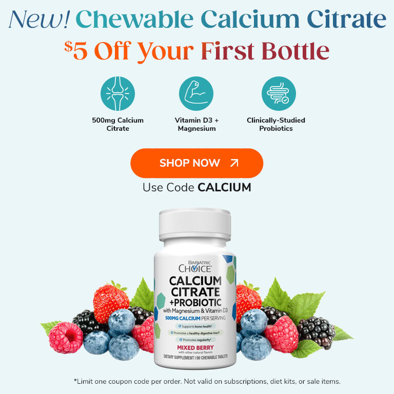 New! Chewable Calcium Citrate. $5 Off Your First Bottle. Shop Now. Use Code CALCIUM