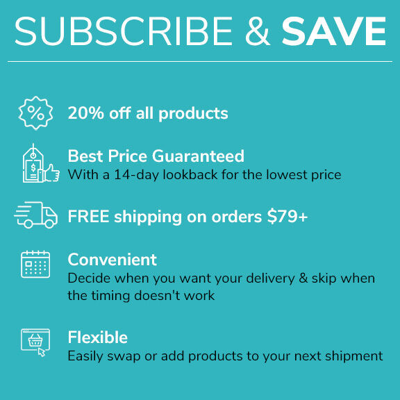 Subscribe & Save 20% on high protein products
