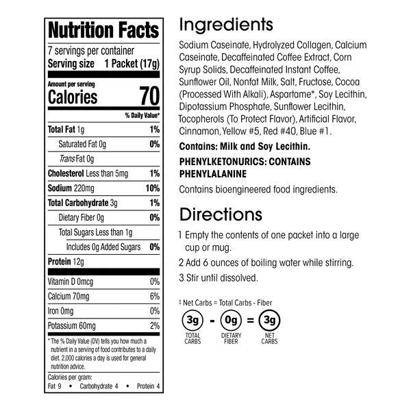 Protein Cappuccino & Hot Chocolate (7ct) image number null