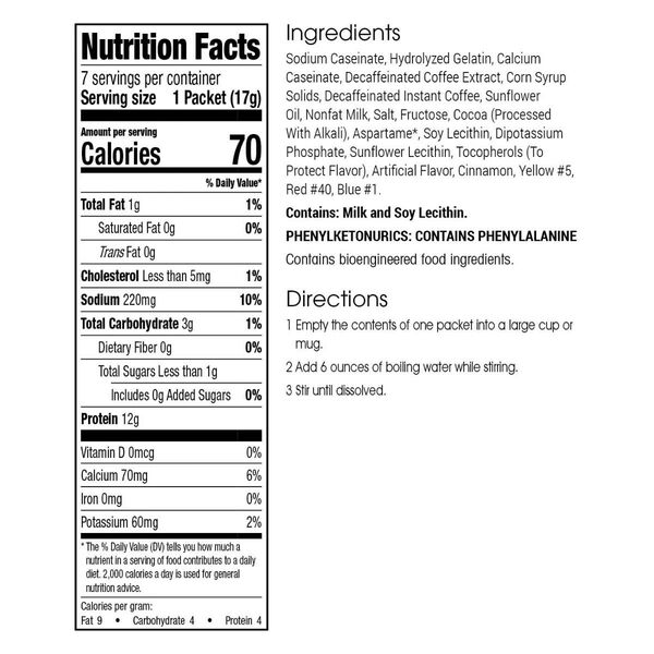 Protein Cappuccino & Hot Chocolate (7ct) image number null
