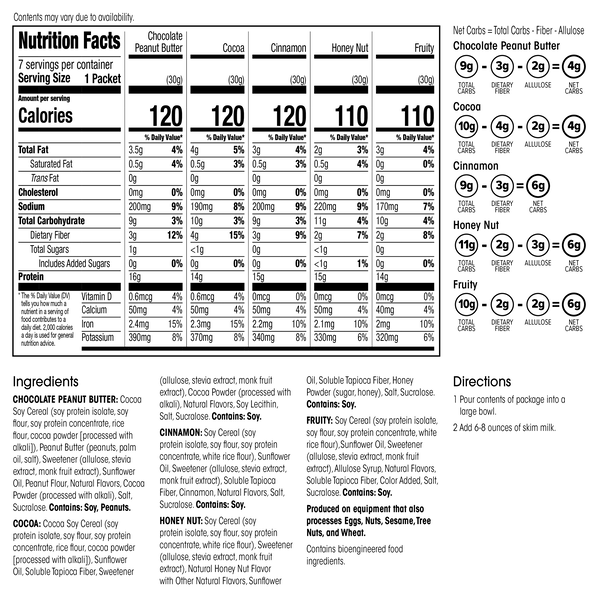 Low Carb Protein Cereal (7ct) image number null