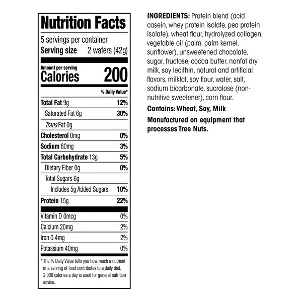 Protein Wafer Snack Bar (5ct) image number null