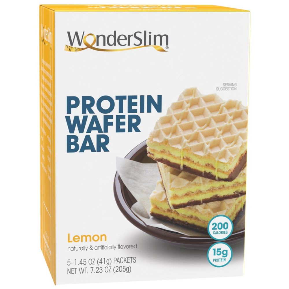 Protein Wafer Bar Lemon (5ct), WonderSlim DietDirect 16.99 USD