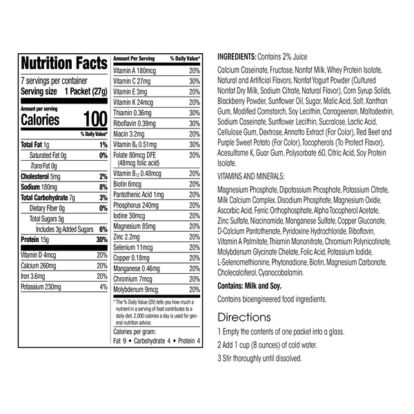 Fruit Smoothie Meal Replacement (7ct) image number null