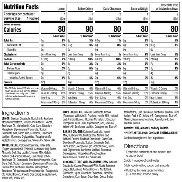 Protein Pudding Mix (7ct) image number null