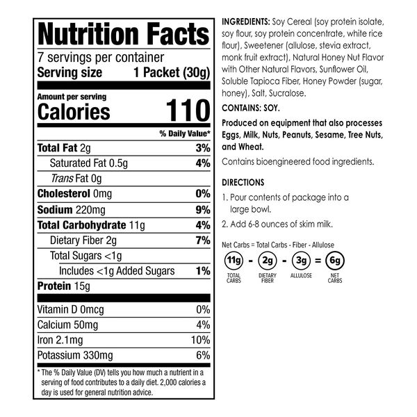 Low Carb Protein Cereal (7ct) image number null