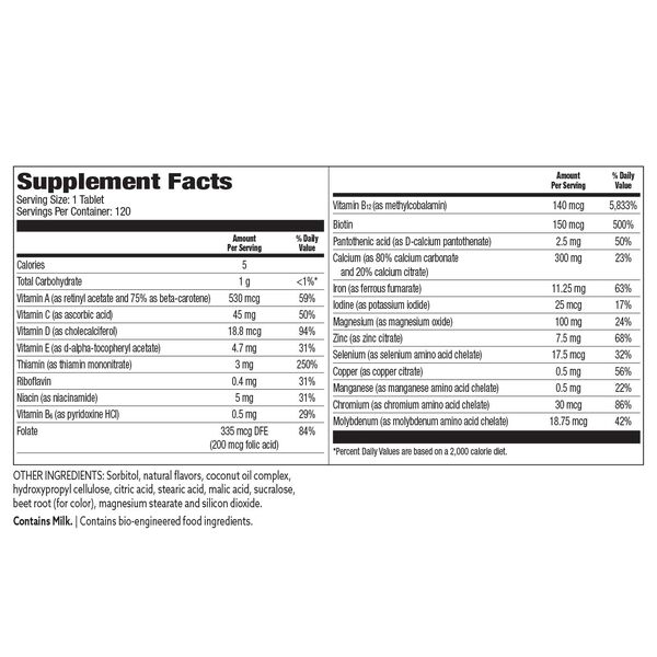 My Bariatric Vitamins Chewable Multivitamin (120ct) image number null