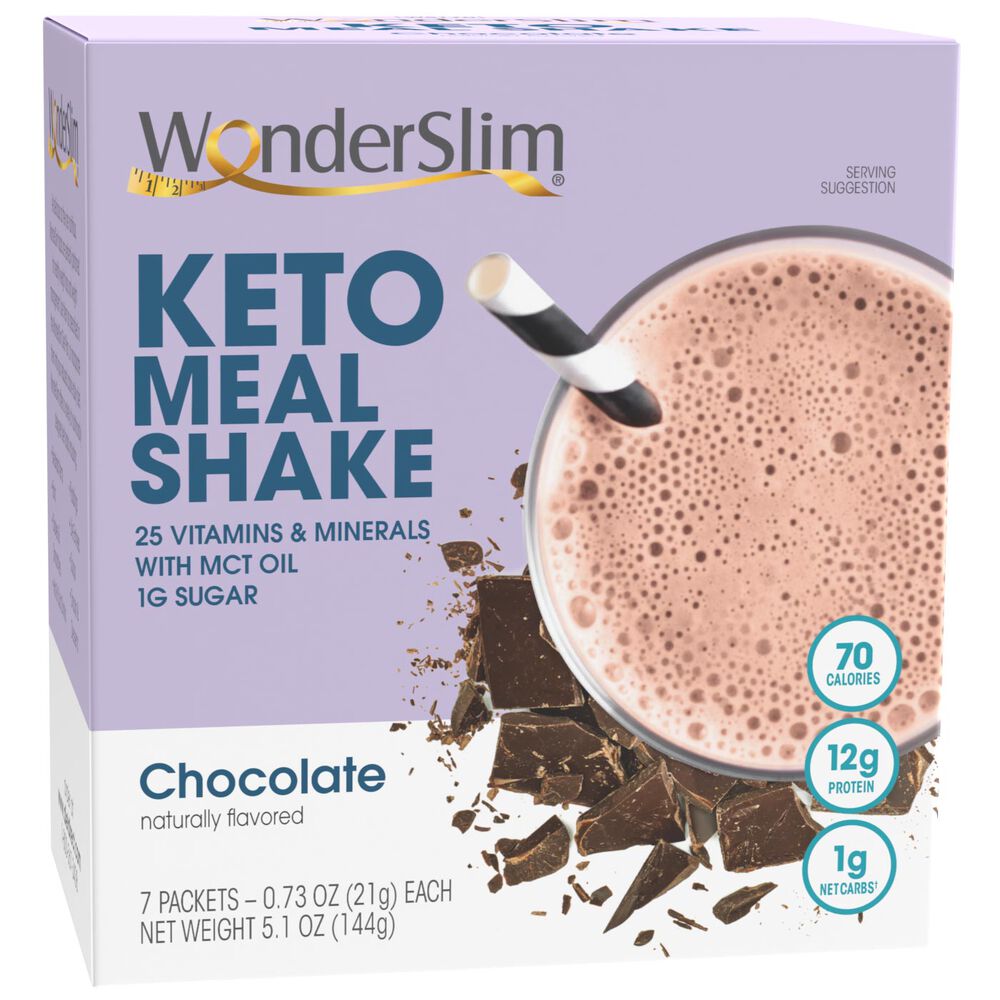 Wonderslim Keto Meal Shake Chocolate (7ct)