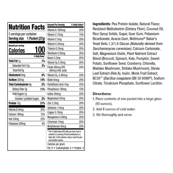 Advanced Plant Based Pea Protein Meal Replacement Shake (5ct) image number null