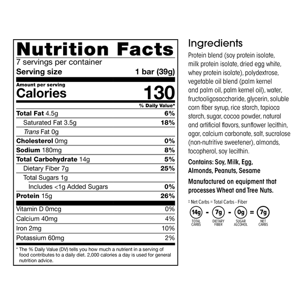 Protein & Fiber Bars (7ct) image number null