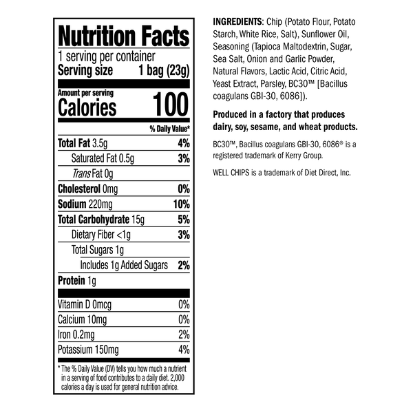 Popped Potato Well Chips (7ct) image number null