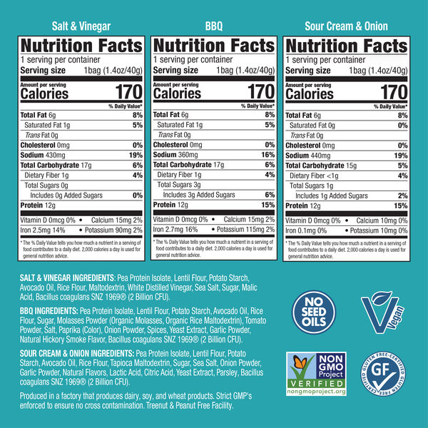 Pea Protein Chips (12ct) image number null