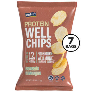 Pea Protein WELL CHIPS, Sea Salt & Vinegar (7ct)