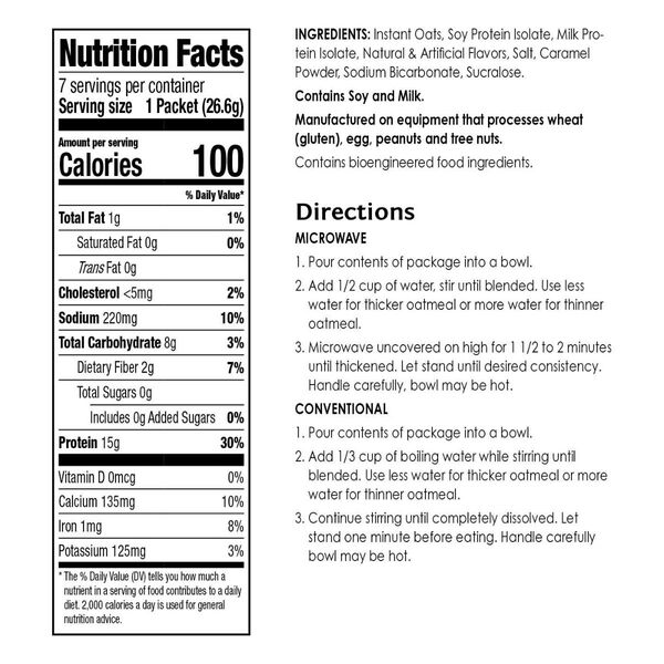 Protein Oatmeal (7ct) image number null
