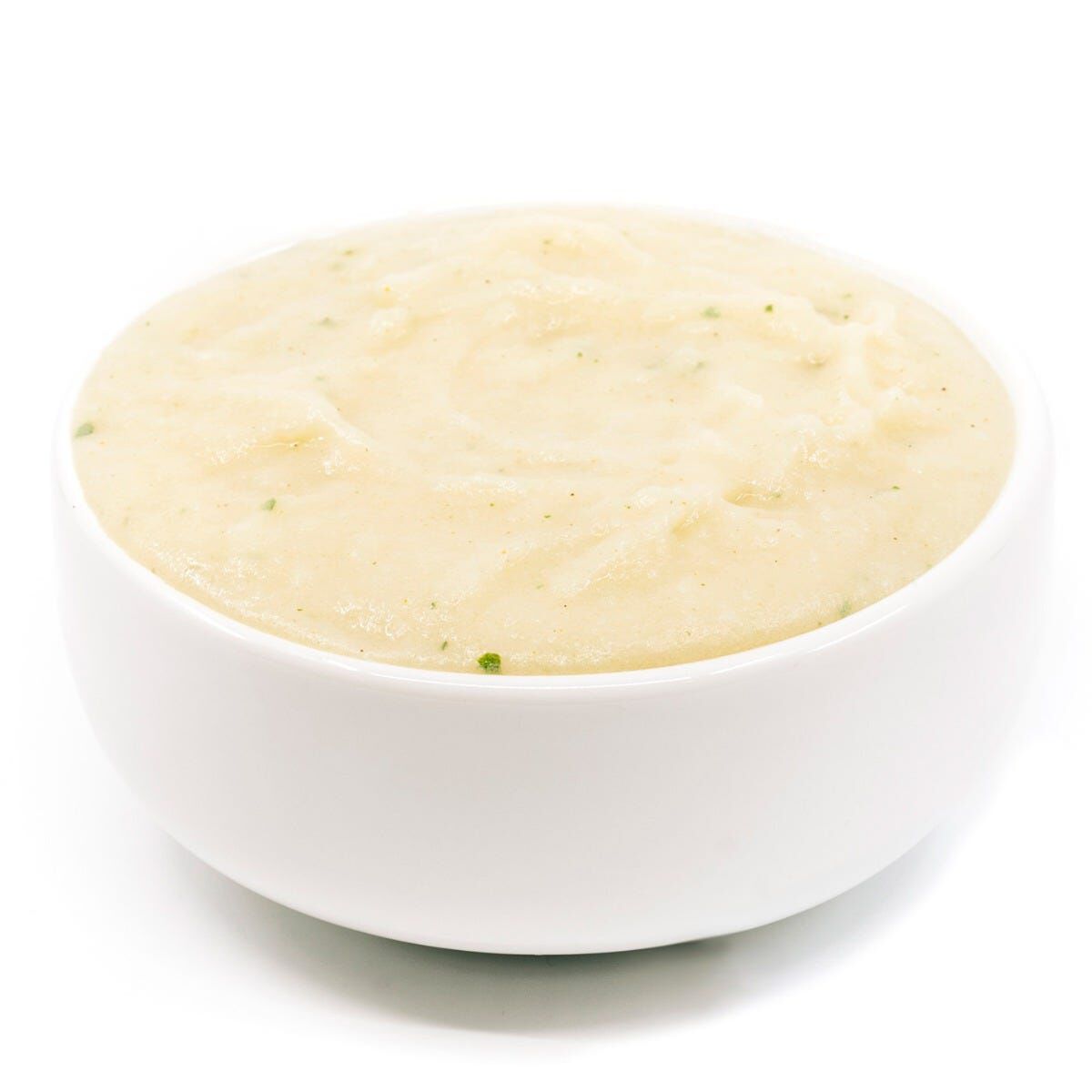 Instant mashed potatoes top with sour cream