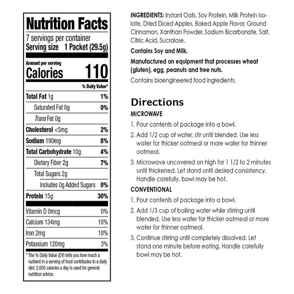 Protein Oatmeal Packets (7ct) image number null