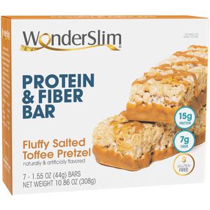 Protein & Fiber Bar, Fluffy Salted Toffee Pretzel (7ct)