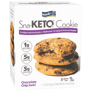Sna-KETO Cookie, Chocolate Chip Swirl (5ct)