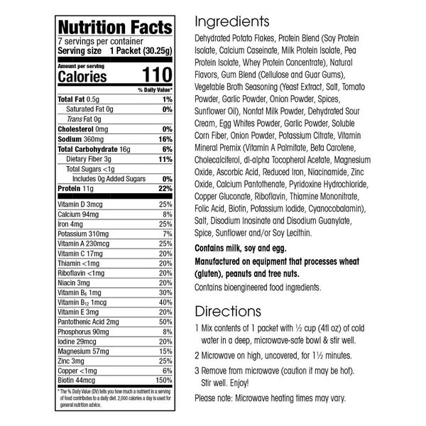 Instant High Protein Mashed Potatoes (7ct) image number null
