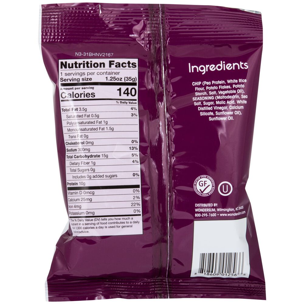 Pea Protein Chips Variety Pack (7ct), WonderSlim DietDirect